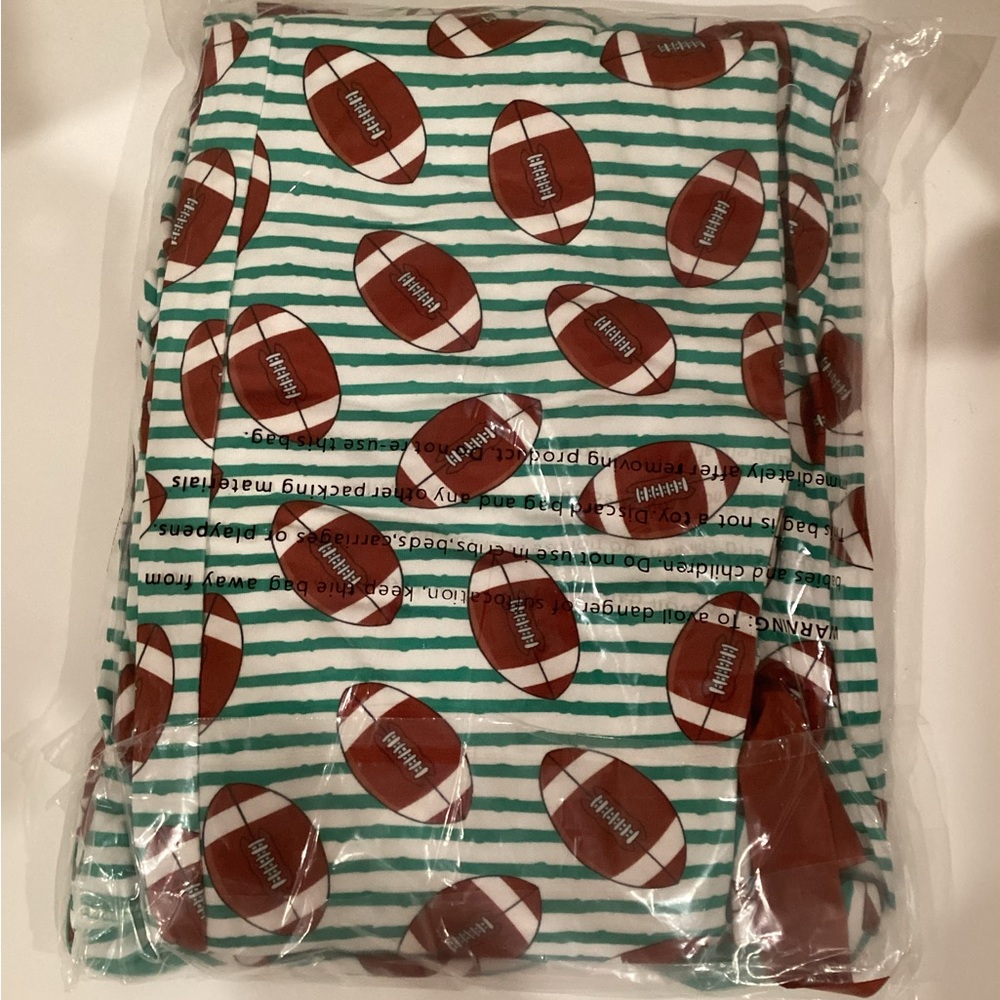 Jordann Jammie’s- Football Fun Pajamas XS - RARE! BRAND NEW-  Sunshine Sisters - Picture 4 of 4